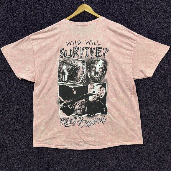 Bloody Disgusting x Friday the 13th Who Will Survive Tshirt size 2XL - Picture 1 of 5